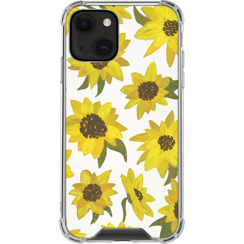 Cat Coq Sunflower Acrylic iPhone 13 Mini Clear Case