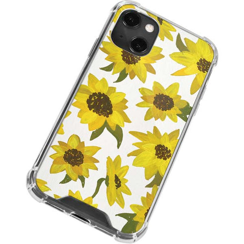 Cat Coq Sunflower Acrylic iPhone 13 Mini Clear Case
