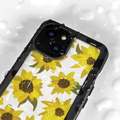 Cat Coq Sunflower Acrylic iPhone 13 Mini Waterproof Case