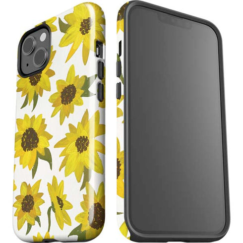 Cat Coq Sunflower Acrylic iPhone 14 Plus Impact Case