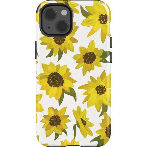 Cat Coq Sunflower Acrylic iPhone 14 Impact Case