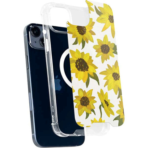 Cat Coq Sunflower Acrylic iPhone 14 Plus MagSafe Case