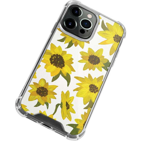 Cat Coq Sunflower Acrylic iPhone 14 Pro Clear Case