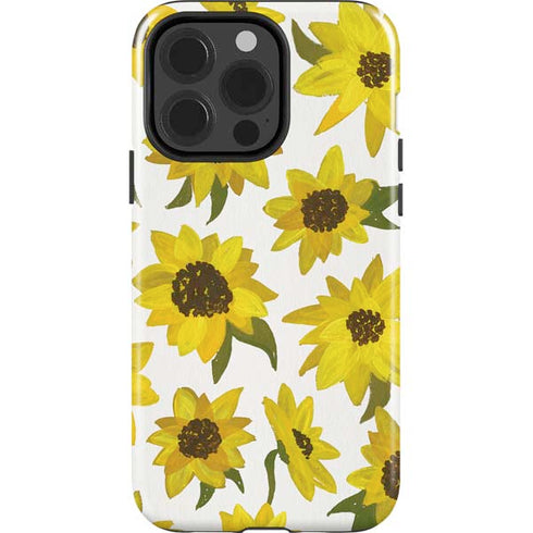 Sunflower Acrylic by Cat Coq iPhone 15 Pro Impact Case