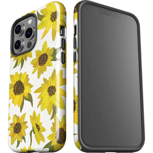 Cat Coq Sunflower Acrylic iPhone 14 Pro Impact Case