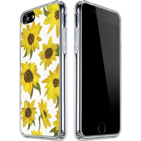 Cat Coq Sunflower Acrylic iPhone SE (2nd & 3rd Gen) Clear Case