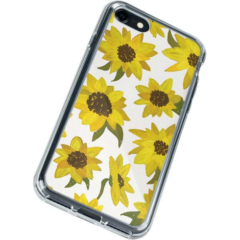 Cat Coq Sunflower Acrylic iPhone SE (2nd & 3rd Gen) Clear Case