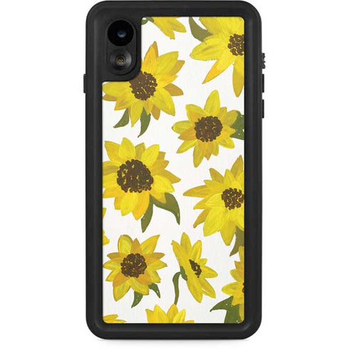Cat Coq Sunflower Acrylic iPhone XR Waterproof Case