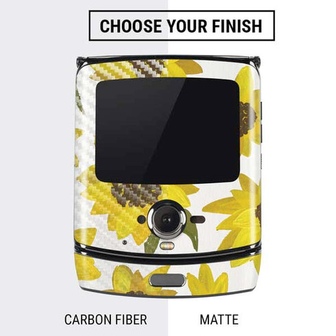 Cat Coq Sunflower Acrylic Motorola RAZR Skin