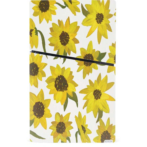 Sunflower Acrylic by Cat Coq PS5 Slim Digital Edition Bundle Skin