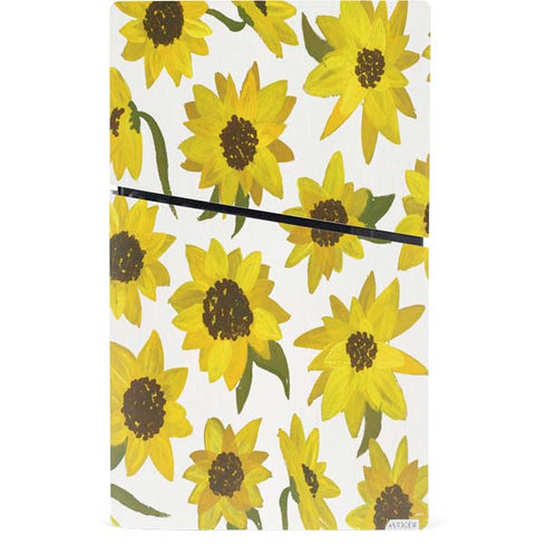 Sunflower Acrylic by Cat Coq PS5 Slim Digital Edition Console Skin