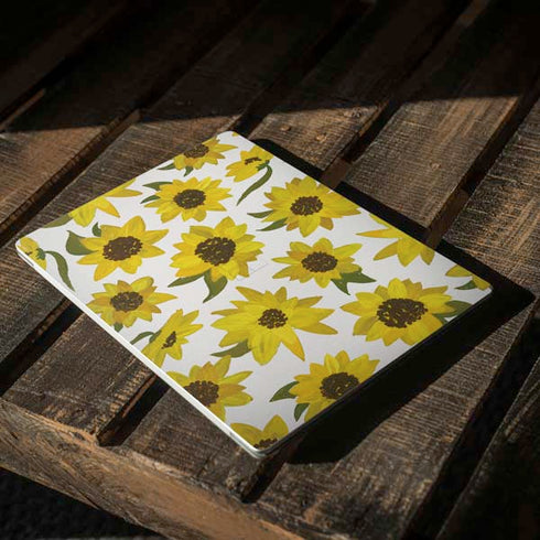 Cat Coq Sunflower Acrylic Surface Laptop 3 13.5in Skin