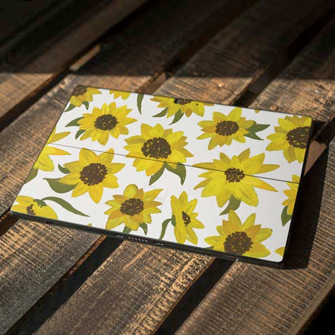 Cat Coq Sunflower Acrylic Surface Pro 7 Skin