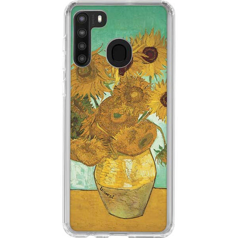 Vincent Van Gogh Sunflowers 1888 Galaxy A21 Clear Case