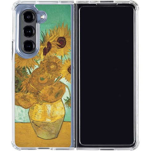 Sunflowers 1888 by Van Gogh Galaxy Z Fold5 5G Clear Case