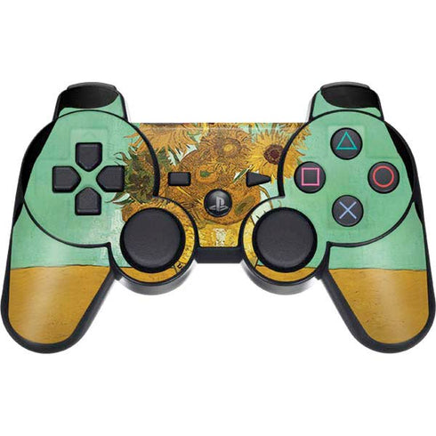 Vincent Van Gogh Sunflowers 1888 PS3 Dual Shock wireless controller Skin