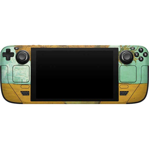 Vincent Van Gogh Sunflowers 1888 Steam Deck Handheld Gaming Computer Skin