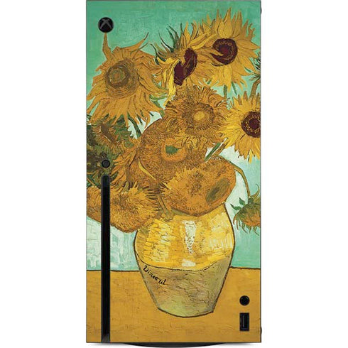 Vincent Van Gogh Sunflowers 1888 Xbox Series X Console Skin