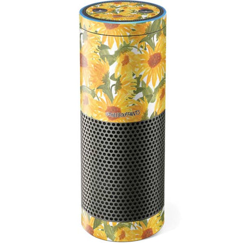 Bouffants and Broken Hearts Sunflowers Amazon Echo Skin
