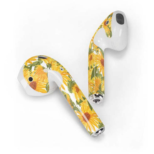 Bouffants and Broken Hearts Sunflowers Apple AirPods 2 Skin