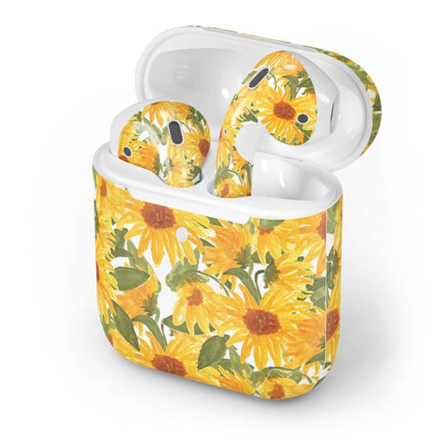Bouffants and Broken Hearts Sunflowers Apple AirPods 2 Skin