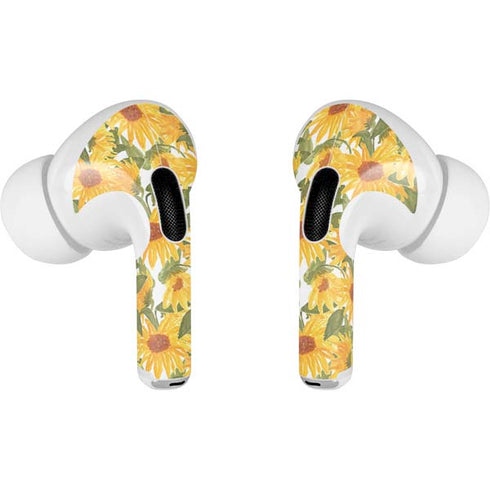 Bouffants and Broken Hearts Sunflowers Apple AirPods Pro Skin