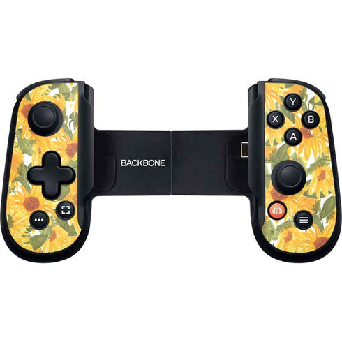 Bouffants and Broken Hearts Sunflowers Backbone One for iPhone Game Controller Skin