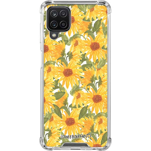 Bouffants and Broken Hearts Sunflowers Galaxy A12 Clear Case