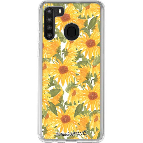 Bouffants and Broken Hearts Sunflowers Galaxy A21 Clear Case