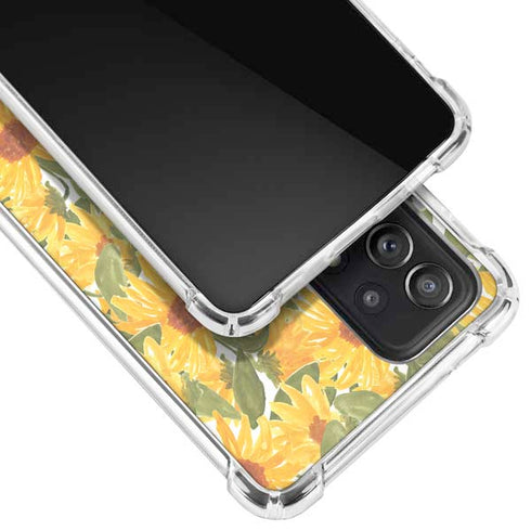 Bouffants and Broken Hearts Sunflowers Galaxy A52 5G Clear Case