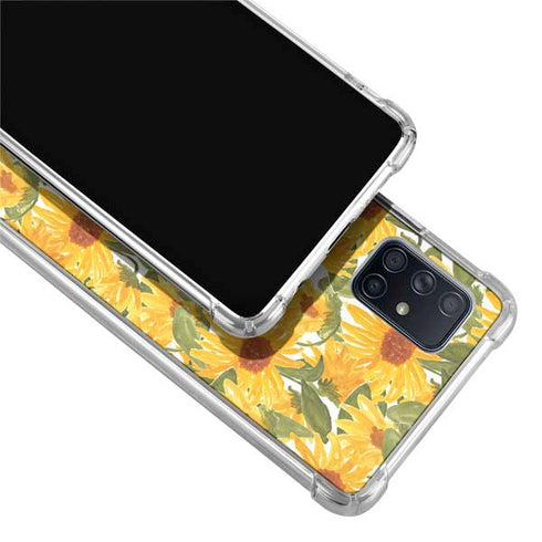 Bouffants and Broken Hearts Sunflowers Galaxy A71 5G Clear Case