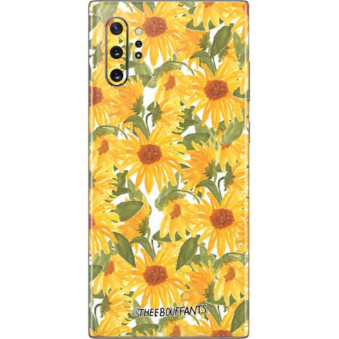 Bouffants and Broken Hearts Sunflowers Galaxy Note 10 Plus Skin