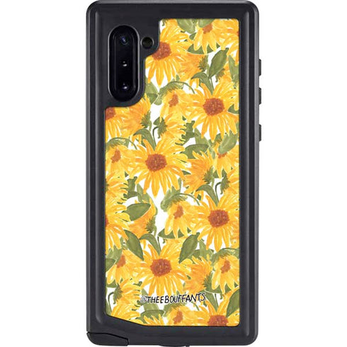 Bouffants and Broken Hearts Sunflowers Galaxy Note 10 Waterproof Case