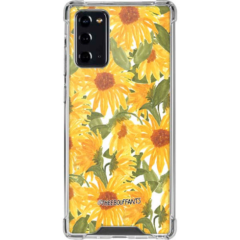 Bouffants and Broken Hearts Sunflowers Galaxy Note20 5G Clear Case