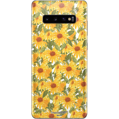 Bouffants and Broken Hearts Sunflowers Galaxy S10 Plus Skin