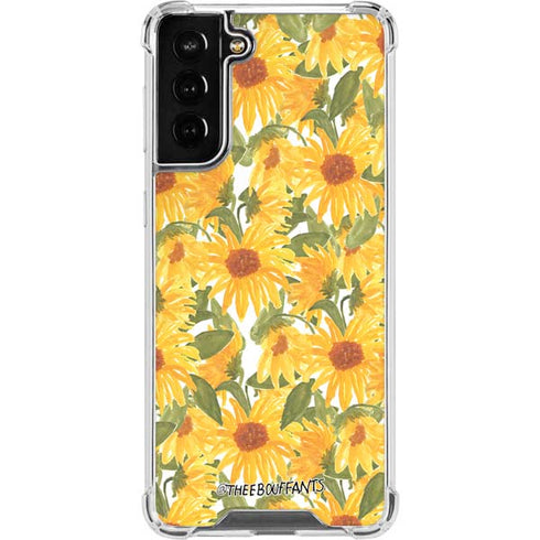Bouffants and Broken Hearts Sunflowers Galaxy S21 FE Clear Case