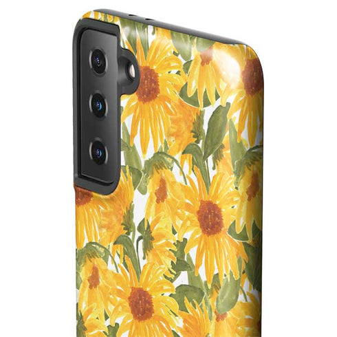 Bouffants and Broken Hearts Sunflowers Galaxy S21 Plus 5G Pro Case
