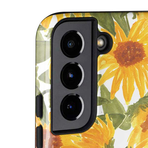 Bouffants and Broken Hearts Sunflowers Galaxy S22 Plus Pro Case