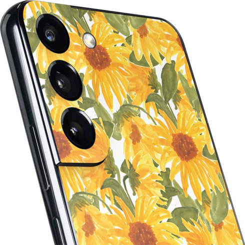 Bouffants and Broken Hearts Sunflowers Galaxy S22 Plus Skin
