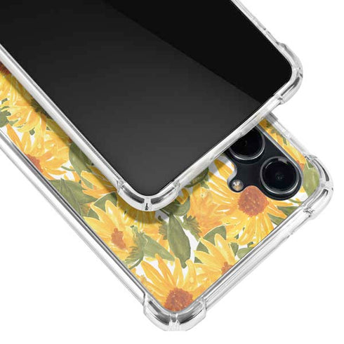 Bouffants and Broken Hearts Sunflowers Galaxy S23 FE Clear Case
