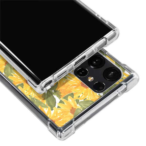 Bouffants and Broken Hearts Sunflowers Galaxy S24 Ultra Clear Case
