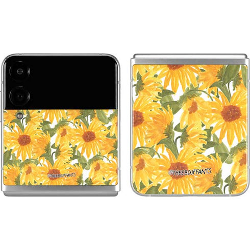 Bouffants and Broken Hearts Sunflowers Galaxy Z Flip4 5G Skin