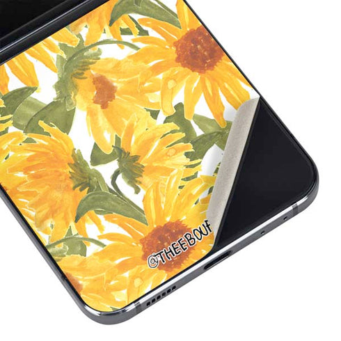 Bouffants and Broken Hearts Sunflowers Galaxy Z Flip5 5G Skin