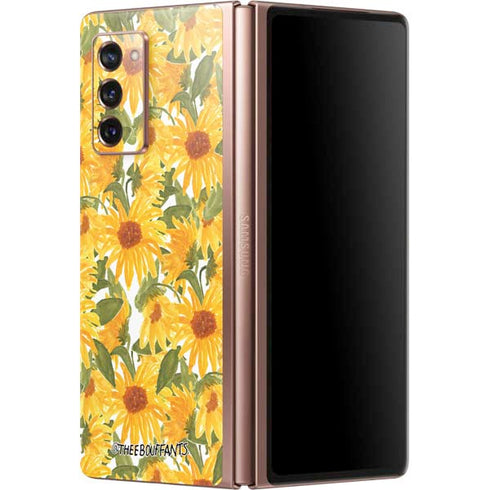 Bouffants and Broken Hearts Sunflowers Galaxy Z Fold2 5G Skin