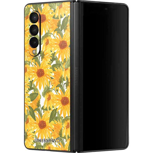Bouffants and Broken Hearts Sunflowers Galaxy Z Fold3 5G Skin