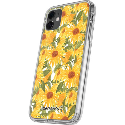 Bouffants and Broken Hearts Sunflowers iPhone 11 Clear Case