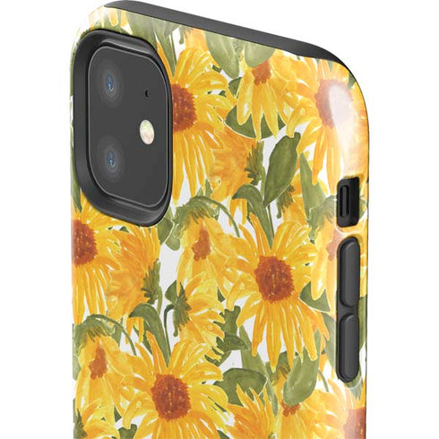 Bouffants and Broken Hearts Sunflowers iPhone 11 Impact Case