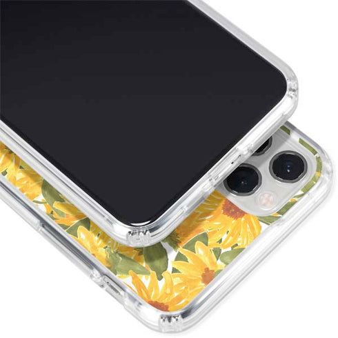 Bouffants and Broken Hearts Sunflowers iPhone 11 Pro Clear Case