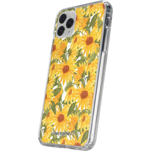 Bouffants and Broken Hearts Sunflowers iPhone 11 Pro Clear Case