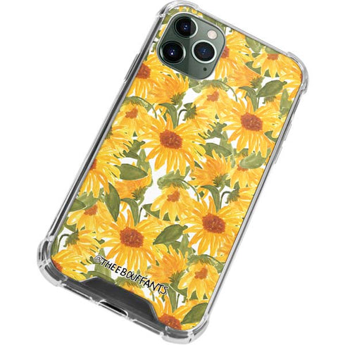 Bouffants and Broken Hearts Sunflowers iPhone 11 Pro Max Clear Case